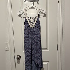 Arizona Jean Company Blue and White Casual Kids Dress